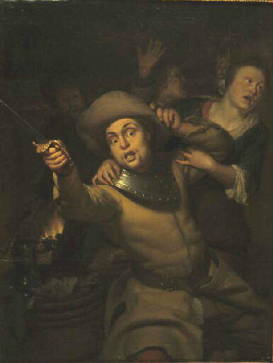 Le soldat trompé aux cartes, Duchatel, François