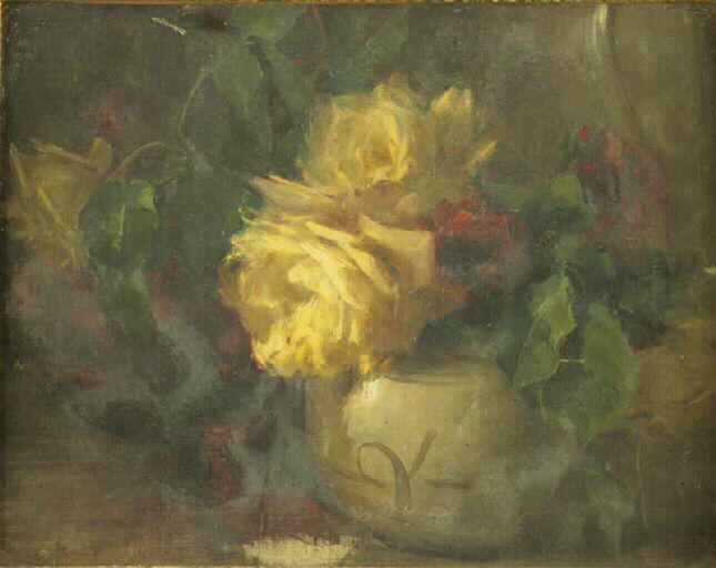 Roses dans un vase, Ernest Filliard, 4e quart 19e siècle, 1ère moitié 20e siècle