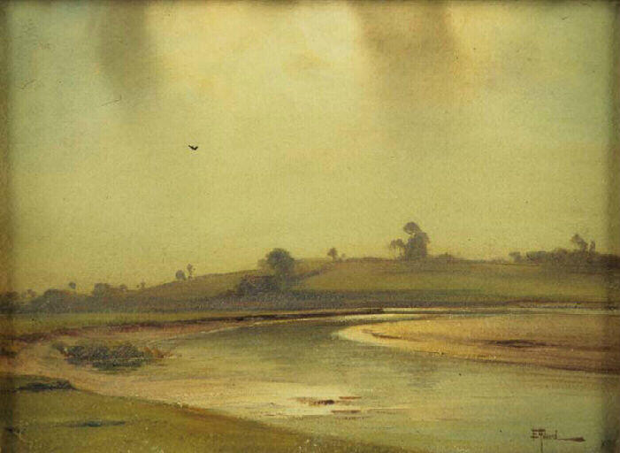 Rivière avec banc de sable, Ernest Filliard, 4e quart 19e siècle, 1ère moitié 20e siècle