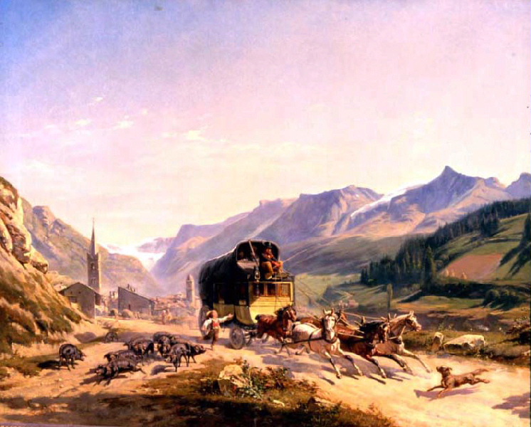 La diligence à Lanslebourg_0