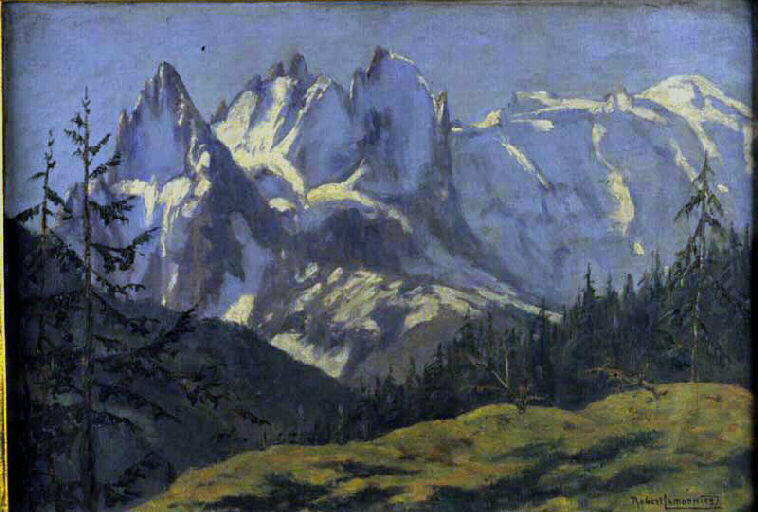 Les aiguilles de Chamonix : effet du matin_0