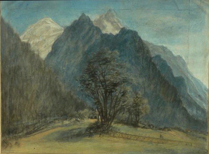 Le Dôme du Mont-Blanc et l'Aiguille du Gouté, près de la Vallée de Chamounix 1807-1809_0