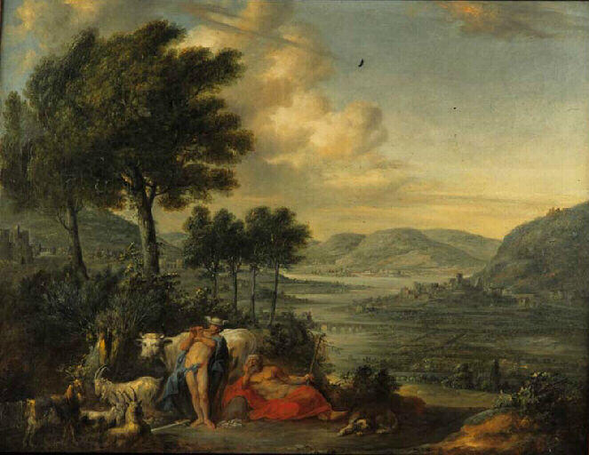 Mercure ramène la paix et l'abondance, Louis-Joseph Watteau, 1798
