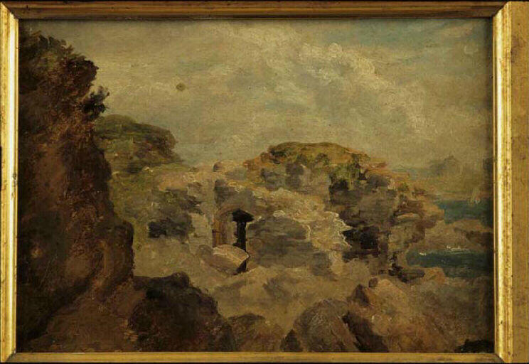 Paysage : maison en ruines_0