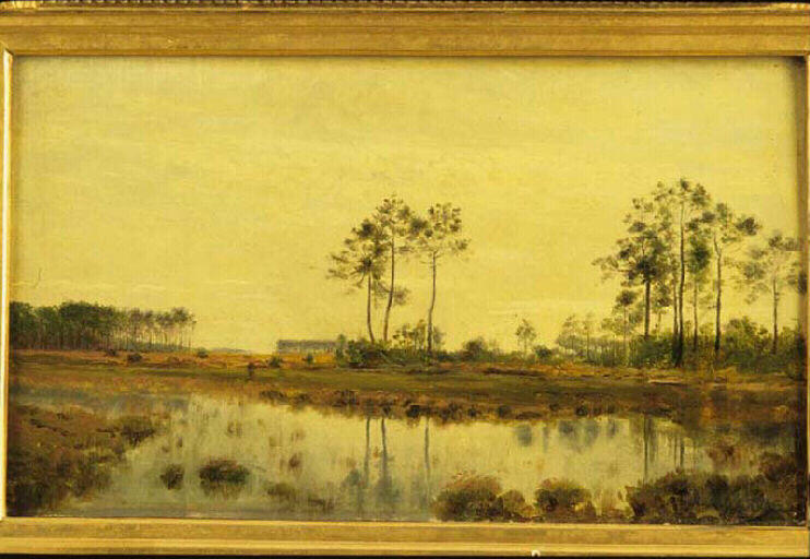 Paysage de marais, 19e siècle