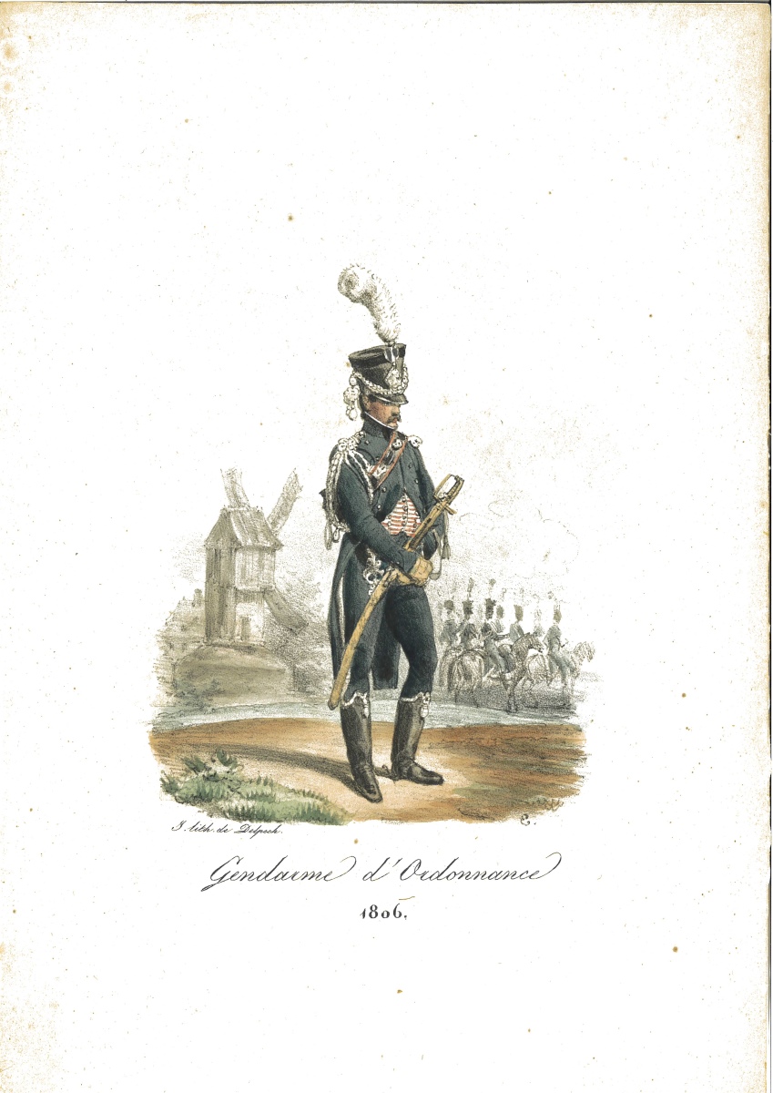 Gendarme d'Ordonnance 1806, Horace Vernet, 1822