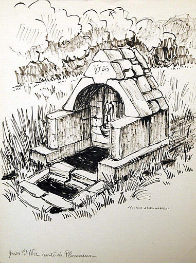 La Fontaine Saint Nic sur la route de Plomodiern [titre attribué]_0