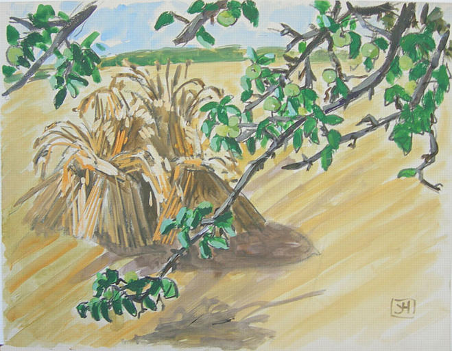 Voici des gerbes et des branches (étude) [titre attribué]_0
