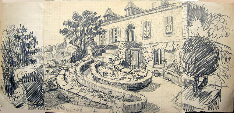 Arrivée à la Grande Vigne [titre attribué]_0