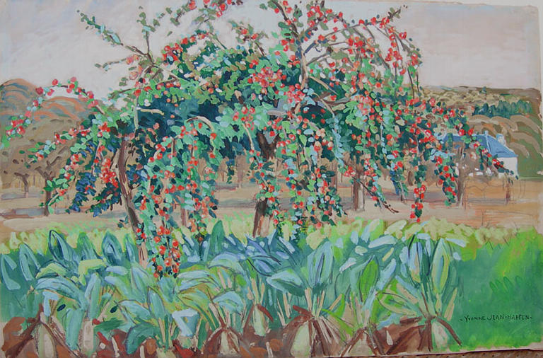 Pommier dans un champ de betteraves [titre attribué]_0