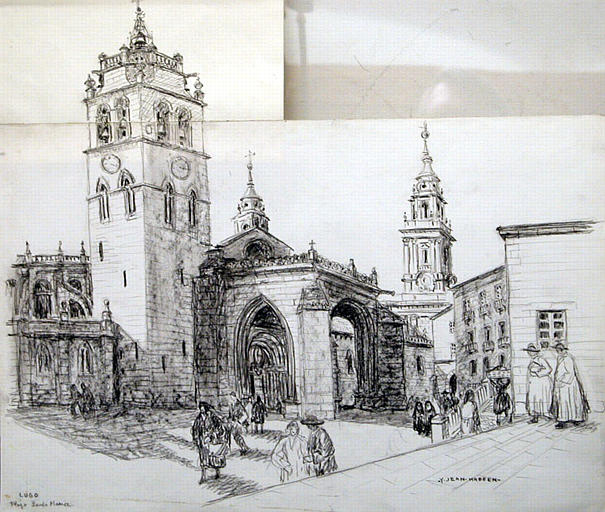 Lugo : Plaza Santa Maria (titr. inscrit)_0