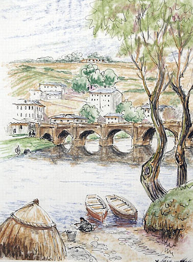 Lugo : le pont sur le Miño (titre inscrit)_0