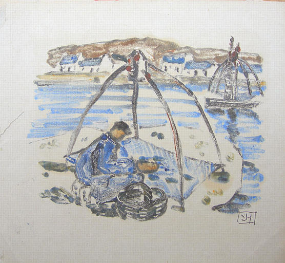 Pêcheur au carrelet [titre attribué]_0