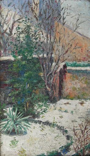 Jardin parisien sous la neige [titre attribué]_0