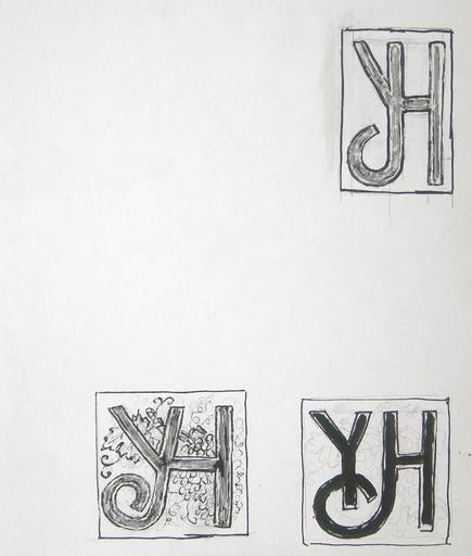 Essais de monogramme orné [titre attribué]_0