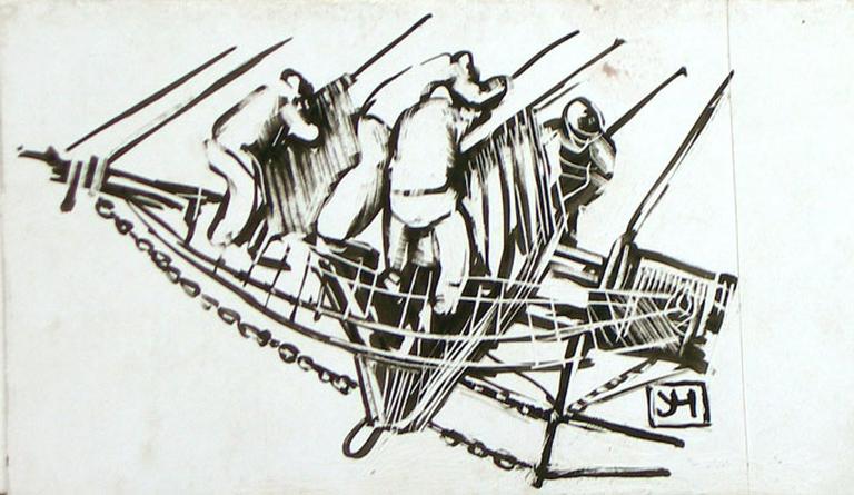 Manoeuvre sur le 'bout dehors' [titre attribué]_0