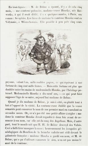 Le Mariage de Balzac, Le Livre des 400 auteurs, page 10 ; #Le Panthéon caricatural des écrivains célèbres, Le Livre des 400 auteurs, page 80_0