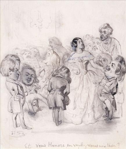 Thé artistique assaisonnée de grands hommes chez Madame de Girardin - Et vous, Honoré, en voulez-vous une tasse ?_0