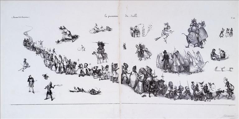 La procession du diable, La Caricature, volume 1, 24 mars 1831_0