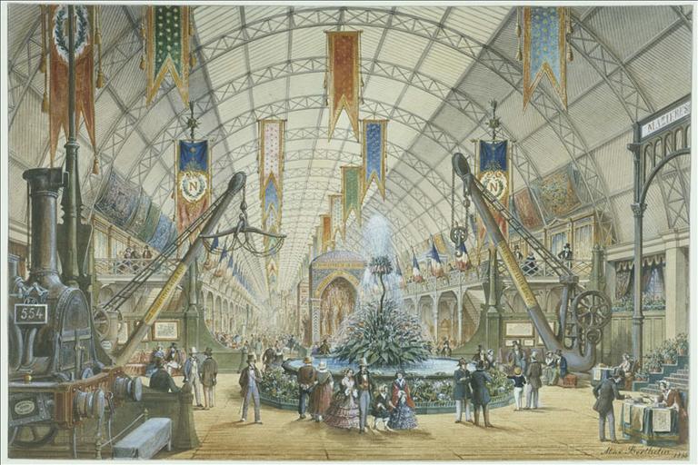 Vue intérieure de la galerie des machines, Exposition universelle (actuel 8ème arrondissement, Paris) [exposition universelle de 1855]_0