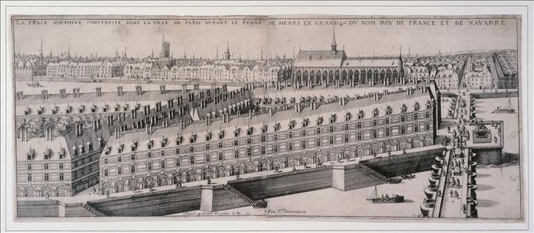 La place Dauphine et le Pont-Neuf (actuel 1er arrondissement, Paris)_0