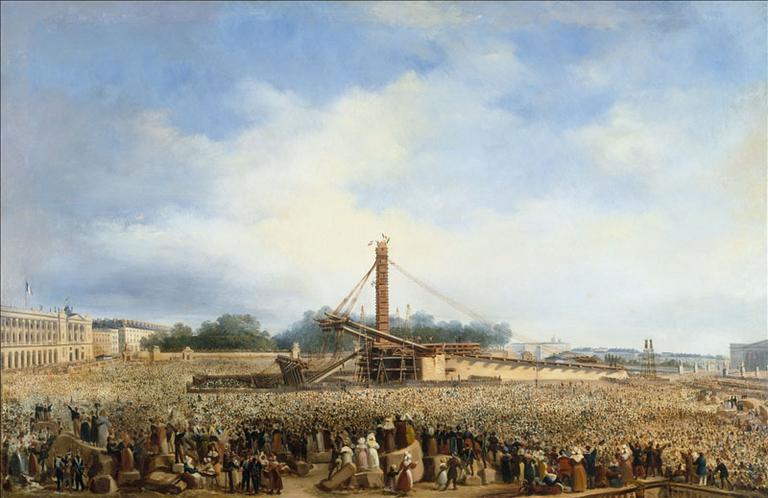 Erection de l'obélisque de Louqsor sur la place de la Concorde, le 25 octobre 1836 (actuel 8ème arrondissement)_0