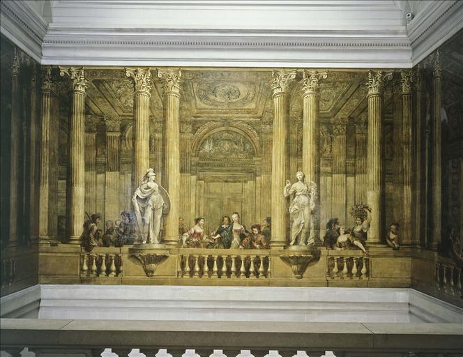 Personnages dans un décor d'architecture_0