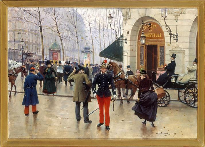 Le théâtre du Vaudeville, à l'angle du boulevard des Capucines et de la Chaussée d'Antin (9ème arrondissement, Paris)_0
