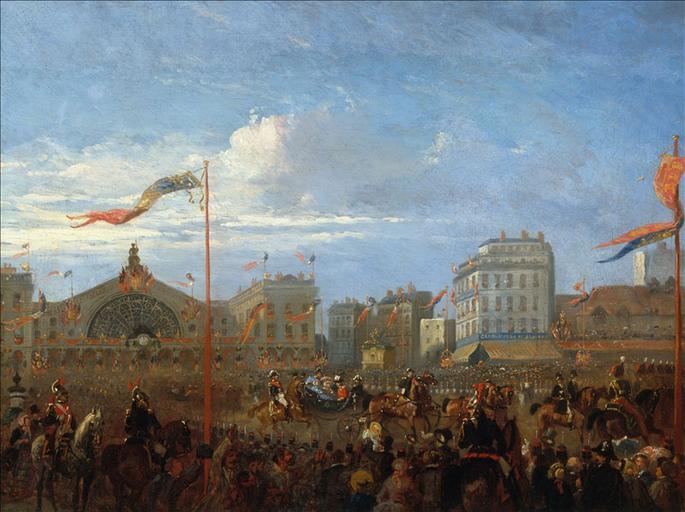 L'arrivée de la reine Victoria et du prince Albert à la gare de l'Est, le 18 août 1855 (actuel 10ème arrondissement)_0