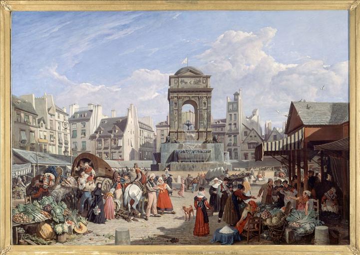 Le Marché et la fontaine des Innocents (actuel 1er arrondissement, Paris)_0