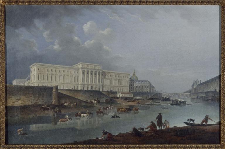 L'Hôtel de la Monnaie, le quai de Conti et la Seine, vus de la pointe de la Cité (aujourd'hui le square du Vert galant), (actuel 1er arrondissement, Paris)_0