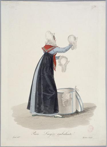 Ouvrières de Paris : lingère ambulante (planche 36, vers 1823, Paris)_0