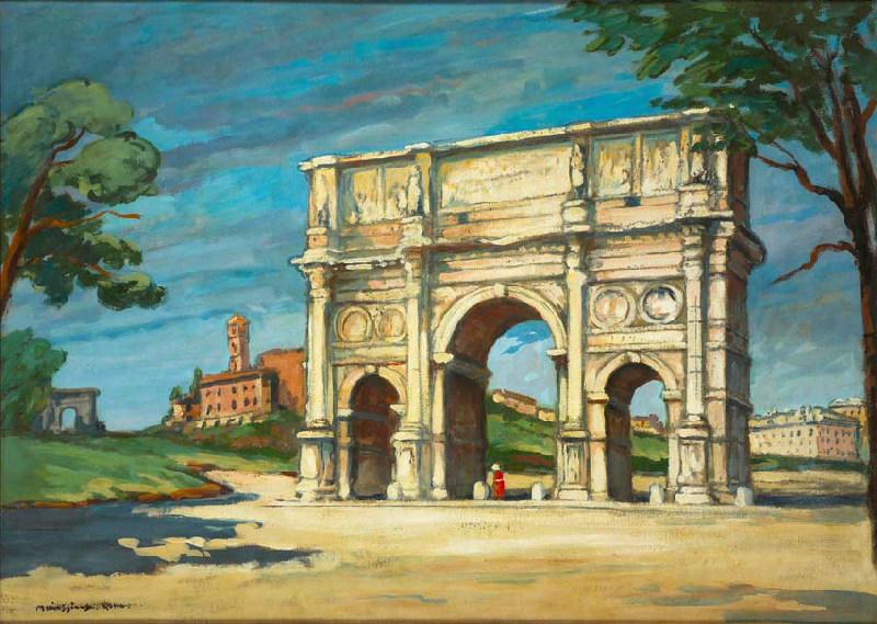 Arc de Constantin à Rome, Lucien Mainssieux, 1912
