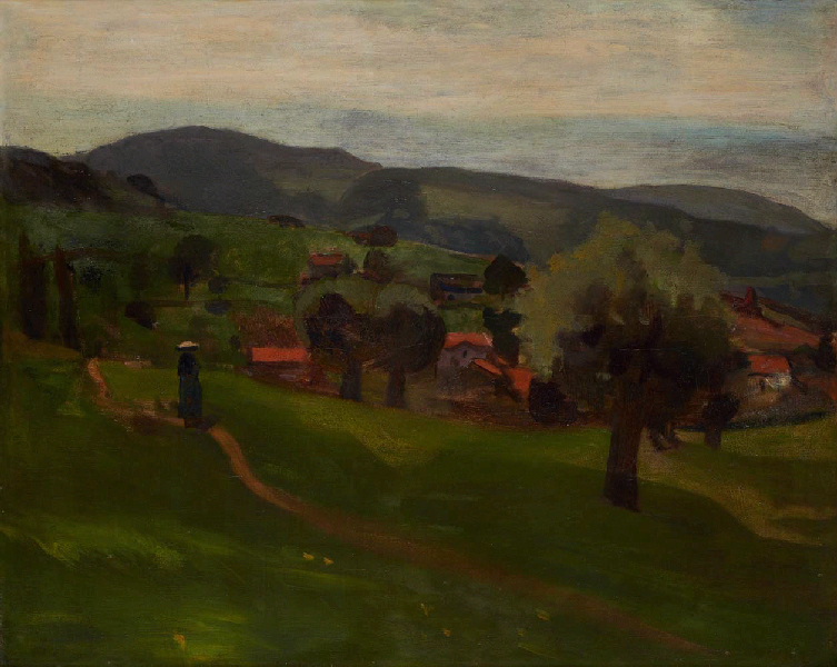 La promeneuse, Lucien Mainssieux, 1910