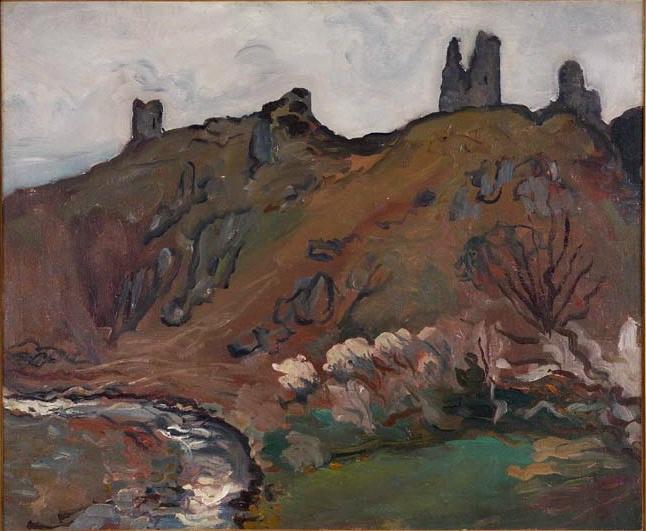 Les ruines de Crozant, Lucien Mainssieux, 1919 vers