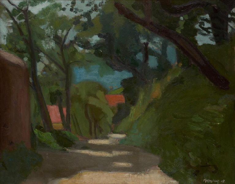 La route sous les bois, Lucien Mainssieux, 1908