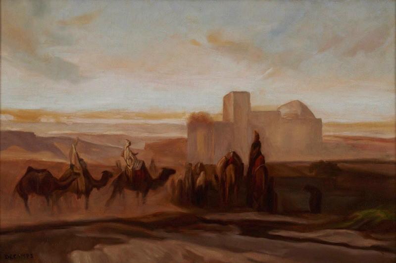 La caravane du désert, Alexandre-Gabriel Decamps, 19e siècle