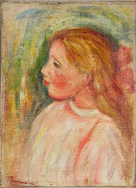 Tête d'enfant ; Portrait de fillette (ancien titre), Auguste Renoir, 2e moitié 19e siècle, 1er quart 20e siècle