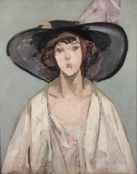 Femme au grand chapeau, Jacqueline Marval, 1911,1921