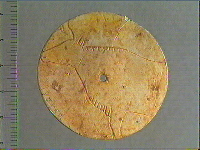 Rondelle (perforé), scapula, contour découpé_0
