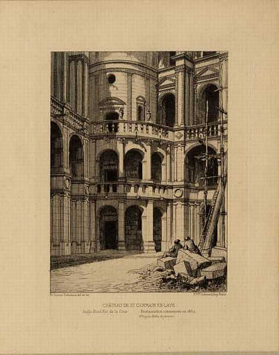 Château de Saint-Germain-en-Laye, Alfred-Louis Brunet-Debaines, 2e moitié 19e siècle
