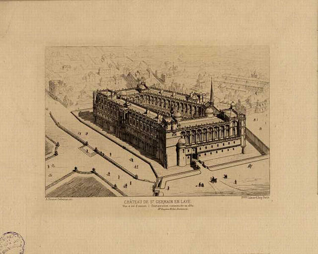 Château de Saint-Germain-en-Laye, Alfred-Louis Brunet-Debaines, 2e moitié 19e siècle