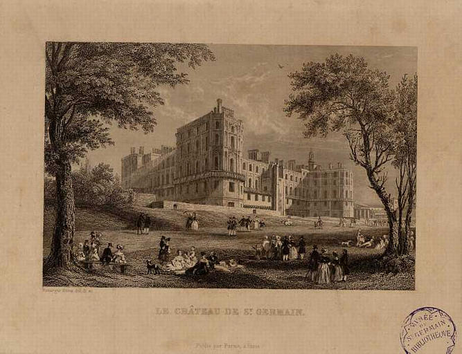 Le château de St-Germain, Emile Rouargue, 1ère moitié 19e siècle