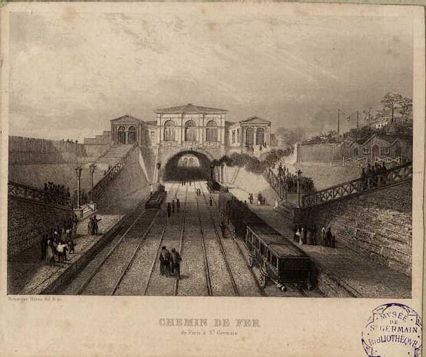 Chemin de fer, de Paris à Saint-Germain, Emile Rouargue, 2e moitié 19e siècle