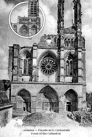 SOISSONS - FACADE DE LA CATHEDRALE - FRONT OF THE CATHEDRAL_0