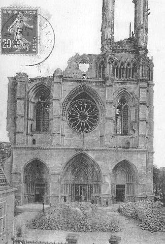 SOISSONS - LA CATHEDRALE - LA FACADE_0