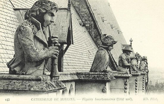 143 CATHEDRALE DE MOULINS - FIGURES BOURBONNAISES (COTE SUD)_0