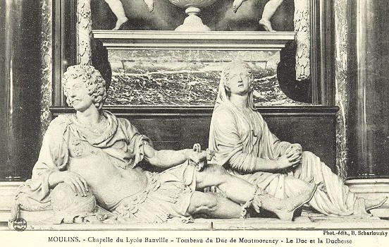 MOULINS - CHAPELLE DU LYCEE BANVILLE - TOMBEAU DU DUC DE MONTMORENCY LE DUC ET LA DUCHESSE_0