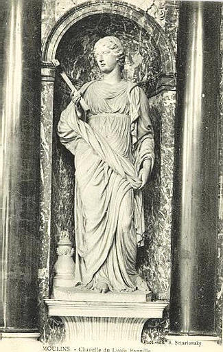 MOULINS - CHAPELLE DU LYCEE BANVILLE - TOMBEAU DU DUC DE MONTMORENCY. LA FOI_0