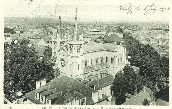 72 VICHY - L'EGLISE SAINT-LOUIS. -VUE PANORAMIQUE_0